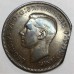 GREAT BRITAIN UK 1939 . ONE 1 PENNY . ERROR . CLIPPED PLANCHET